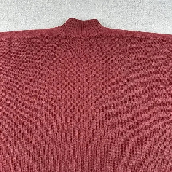 Lululemon Call Me Cozy Wrap Women’s OS Red Cotton Yak Blend Full Zip Sweater - Picture 12 of 16